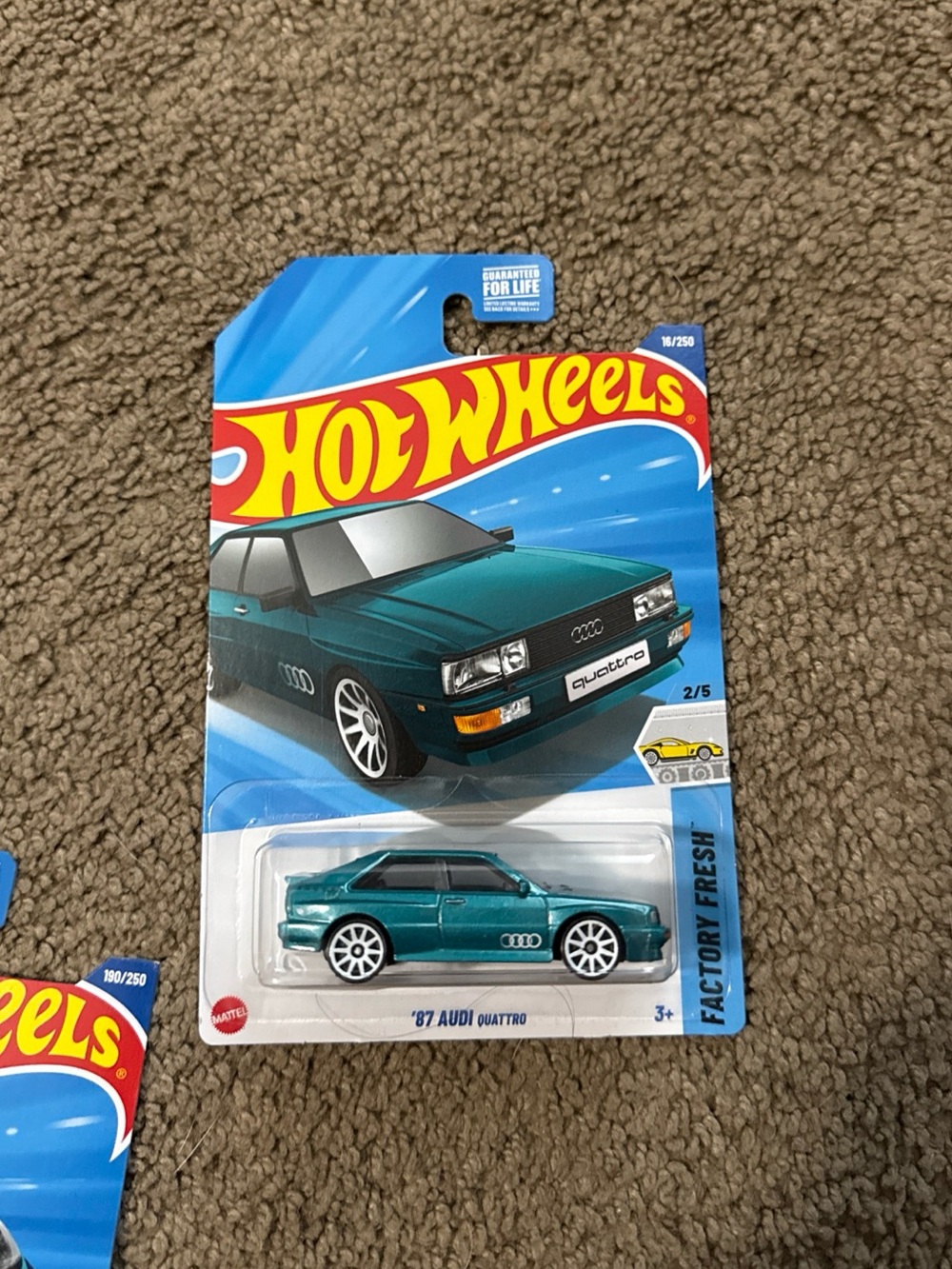 Hot Wheels '87 Audi Quattro Toy Car - Teal
